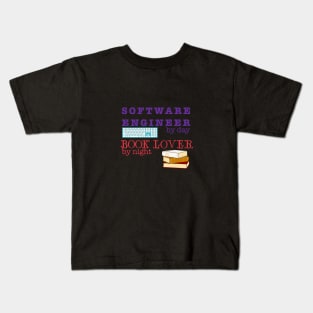 Software engineer/book lover Kids T-Shirt